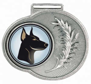 Medalha redonda Ref. 545 - 50x43mm - ouro/prata/bronze