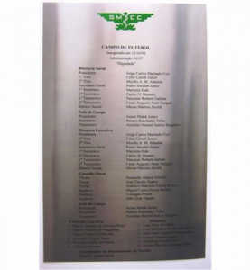 Placas Inaugurais - Placa em Aço